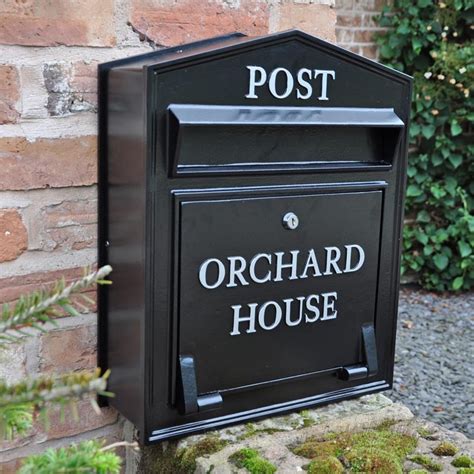 metal post boxes wall mounted|vintage wall mounted post box.